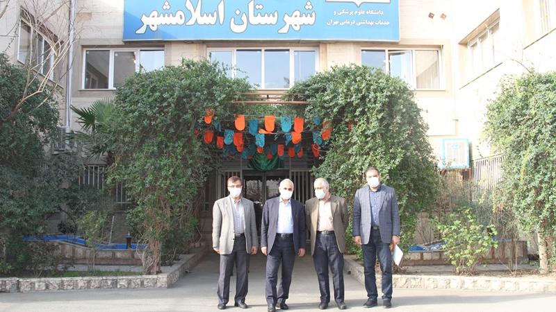 بازدید معاون بهداشت وزارت بهداشت و هیئت همراه از شبکه بهداشت و درمان اسلامشهر 